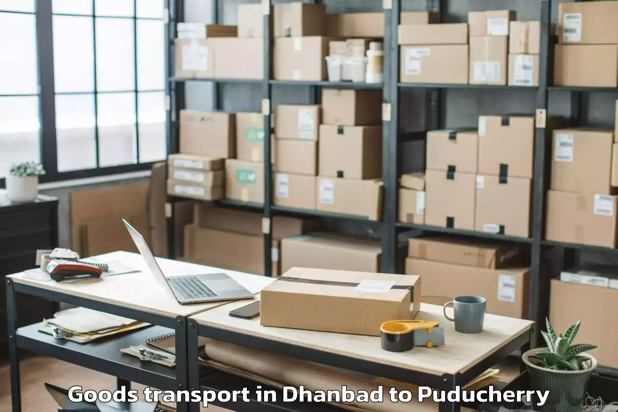 Professional Dhanbad to Pondicherry Goods Transport